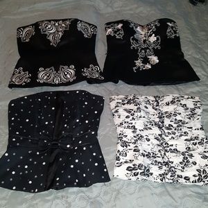 White House Black Market corset tops size 2